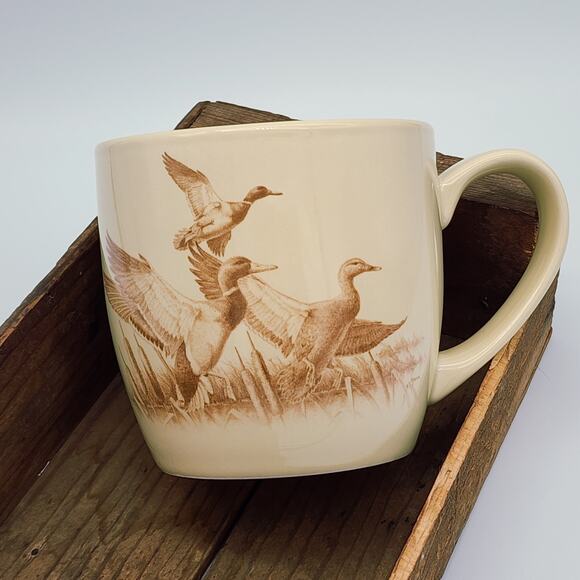 Ducks Unlimited 75th Anniversary Mug Cabela's David A. Maass Artwork Signature - Picture 1 of 6